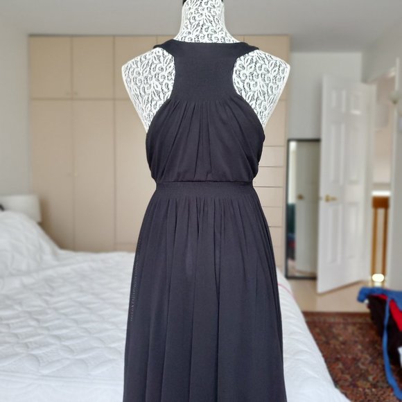 H&M Black Beaded V Neck Formal Dress - Picture 2 of 6